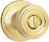 Kwikset Cameron Polished Brass Privacy Lockset 1-3/4 in.