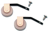 Prime-Line 2-1/4 in. L Silver Steel Spring Tension Roller Assembly 2 pk