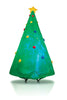 Gemmy Airblown Polyester Green Plug-In LED Inflatable Christmas Tree Decoration 96.06 Hx44.09 L in.