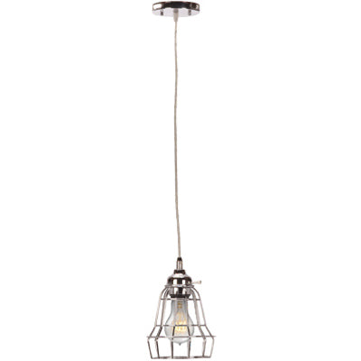 Caged Pendant Ceiling Fixture, Oil-Rubbed Bronze