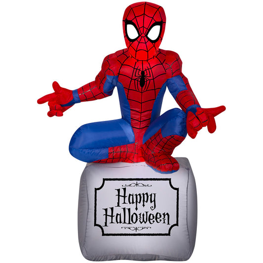 Marvel  Airblown  Spiderman  Lighted white  Halloween Inflatable  42.13 in. H x 19.69 in. W 1 pk