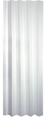 Folding Closet Door, White Mist Vinyl, 32-36 x 80-In.