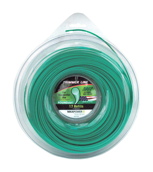 MaxPower RoundCut Commercial Grade 0.080 in. Dia. x 340 ft. L Trimmer Line (Pack of 5)