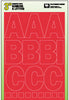 Hy-Ko 3 in. Red Vinyl Self-Adhesive Letter and Number Set 0-9, A-Z 184 pc