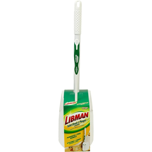 Libman Bowl Brush/Plunger Set Green/White