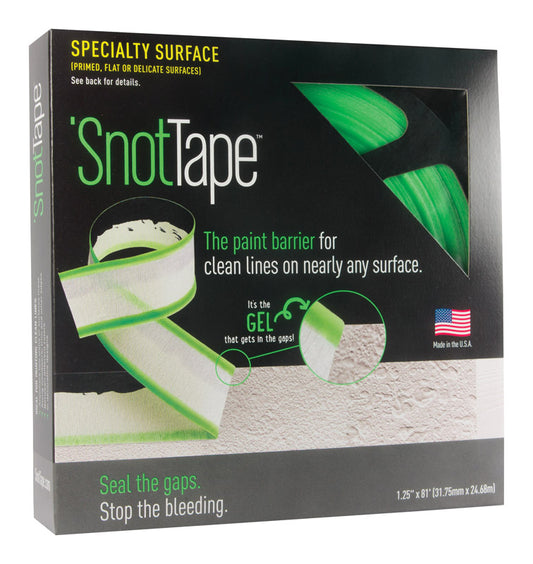 'SnotTape  1.25 in. W x 81 ft. L White  Low Strength  Painter's Tape  1 pk