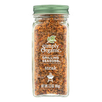 Simply Organic Steak Grilling Seasons - Case of 6 - 2.3 oz.