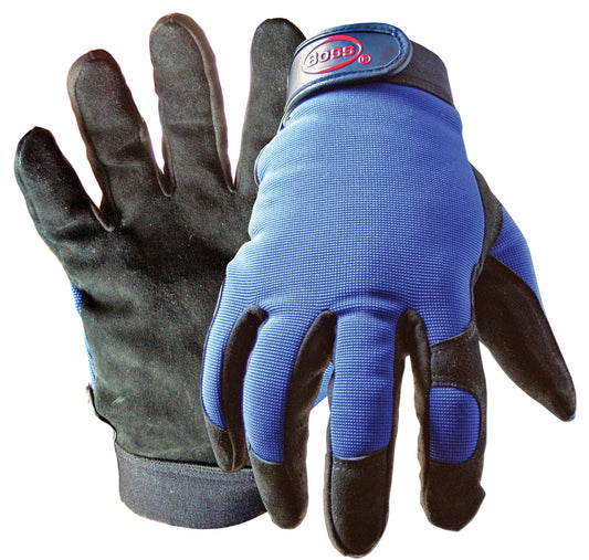 Boss Gloves 890X Extra Large Black & Blue Boss® Guard™ Leather Gloves                                                                                 