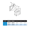 DuraVent DirectVent 6-5/8 in. D Aluminum/Galvanized Steel Flue Thimble