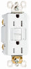 Pass & Seymour  15 amps 125 volt White  GFCI Outlet  5-15R  1 pk