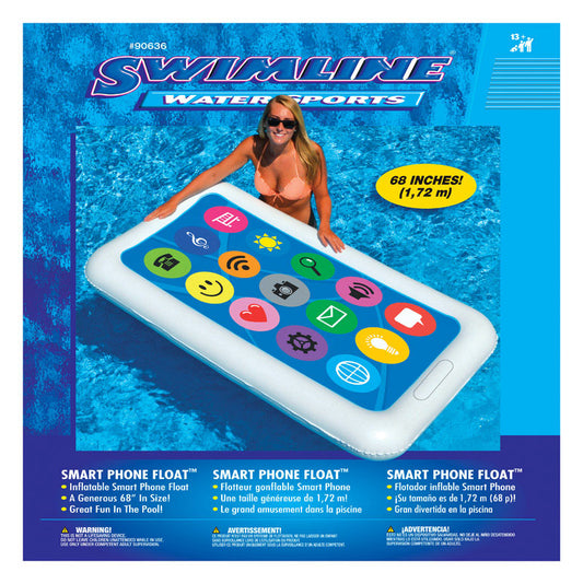 Swimline  Multicolored  Vinyl  Inflatable Pool Float