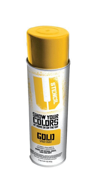 U-Stencil Matte Gold Spray Paint 17 oz. (Pack of 6)