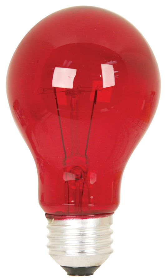 Feit Electric 25A/Tr/Rp 25 Watt Red Transparent Party Light Bulbs