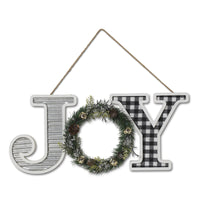 Gerson Joy Sign Indoor Christmas Decor (Pack of 4)