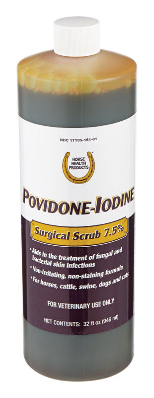 First Priority  Liquid  Povidone Iodine Surgical Scrub  For Horse 32 oz.