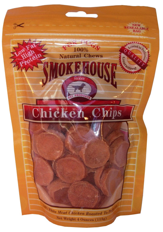 Smokehouse Pet Products 25051 4 Oz Small Chicken Chips Dog Treats