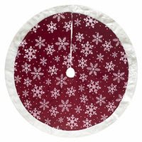 48" Red/SLV Tree Skirt