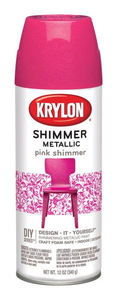 Pintura en aerosol metálica brillante de color rosa de Krylon, 11,5 oz (paquete de 6)