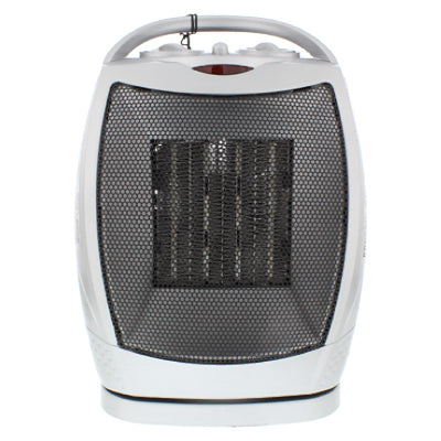 Calentador de cerámica con ventilador oscilante, configuraciones de 750/1500 vatios, 5120 BTU