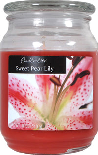 Candle lite 3297024 18 Oz Sweet Pear Lily Terrace Jar Candle (Pack of 4)