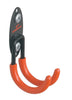 Racor 6-5/8 in. L Rubber Coating Black/Orange Steel Small J Hook 40 lb. cap. 1 pk