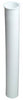 Flanged Kitchen Drain Tailpiece, White Plastic, 1.5 O.D. Tube x 12-In.