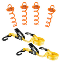 Keeper Severe Weather 1 in. W X 30 ft. L Yellow Tie Down Kit 500 lb