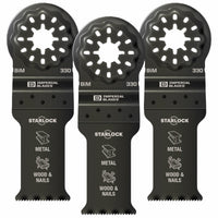 Imperial Blades Starlock 1-1/10 in. L Bi-Metal Oscillating Saw Blade 3 pk