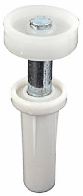 Prime-Line Silver/White Plastic/Steel Bi-fold Door Top Wheel Guide 2 pk