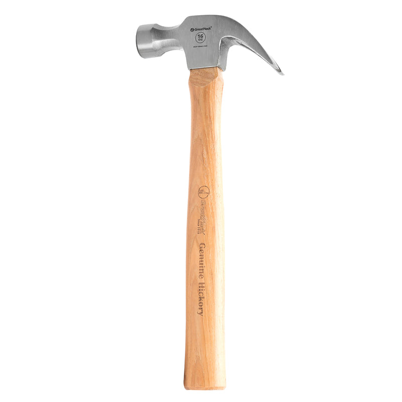 Great Neck W16C 16 oz Smooth Face Claw Hammer Wood Handle