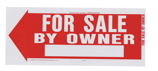 Hy-Ko English For Sale by Owner Sign Plastic 10 in. H x 24 in. W (Pack of 5)
