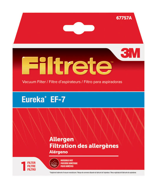 3M Filtrete Vacuum Filter For Eureka Style EF-7, Allergen 1 pk