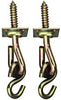 National Hardware Yellow Chromate Steel Swing S-Hook Kits 225 lb. 2 pk