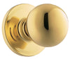 Weiser Yukon Polished Brass Passage Lockset 1-3/4 in.