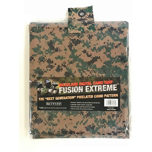 Fusion Extreme 12 ft. W X 16 ft. L Medium Duty Polyethylene Tarp Digital Camouflage