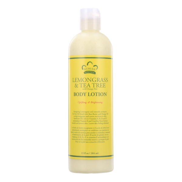 Loción Nubian Heritage - Limoncillo y árbol de té - 13 oz