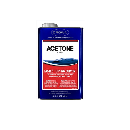 Crown Acetone 1 qt. (Pack of 6)
