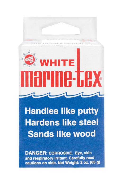 Marine Tex White Resin Epoxy Putty 2 oz.