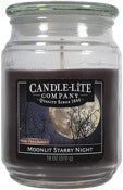 Candle Lite 3297066 18 Oz Moonlight Starry Night Everyday Terrace Jar Candle (Pack of 4)