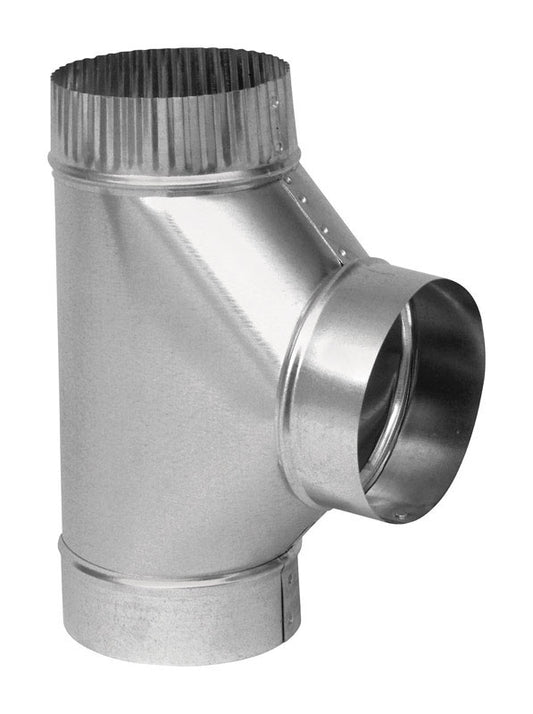Imperial 4 in. X 4 in. X 4 in. Galvanized Steel Furnace Pipe Tee