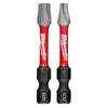 Milwaukee  SHOCKWAVE  ECX  1 and 2   x 2 in. L Impact Power Bit Set  Steel  2 pc.
