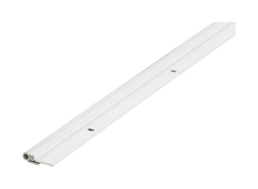 M-D Building Products  White  Aluminum  Weather Stripping  For Door 72 and 84 in. L x 1/4 in.