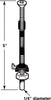 Prime-Line Mill Brown Steel Pivot Pin 1 pk