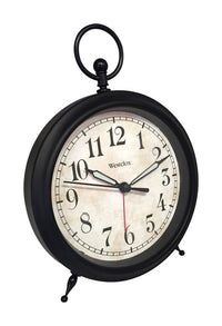 Westclox  4 in. Black  Alarm Clock  Analog  Battery Operated