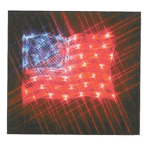 Impact Innovations Patriotic Blue/Red/White American Flag Silhouette 17 in. (Pack of 6)