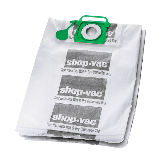 Shop-Vac  12.5 in. L x 0.5 in. W Wet/Dry Vac Bag  12-20 gal. 2 pk