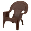 Adams 1 Brown Resin Woven Chair