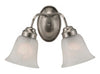 Bel Air Lighting Majestic 2-Light Brushed Nickel Silver Wall Sconce