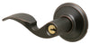 Schlage Avanti Aged Bronze Entry Lever 1-3/4 in.