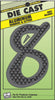 Hy-Ko 4-1/2 in. Black Aluminum Number 8 Nail-On 1 pc. (Pack of 10)
